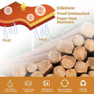 Air Fryer Disposable Paper Liner Food Grade Parchment Liners Non-Stick <b>Baking</b> Paper Airfryer Papier - Product Image 6
