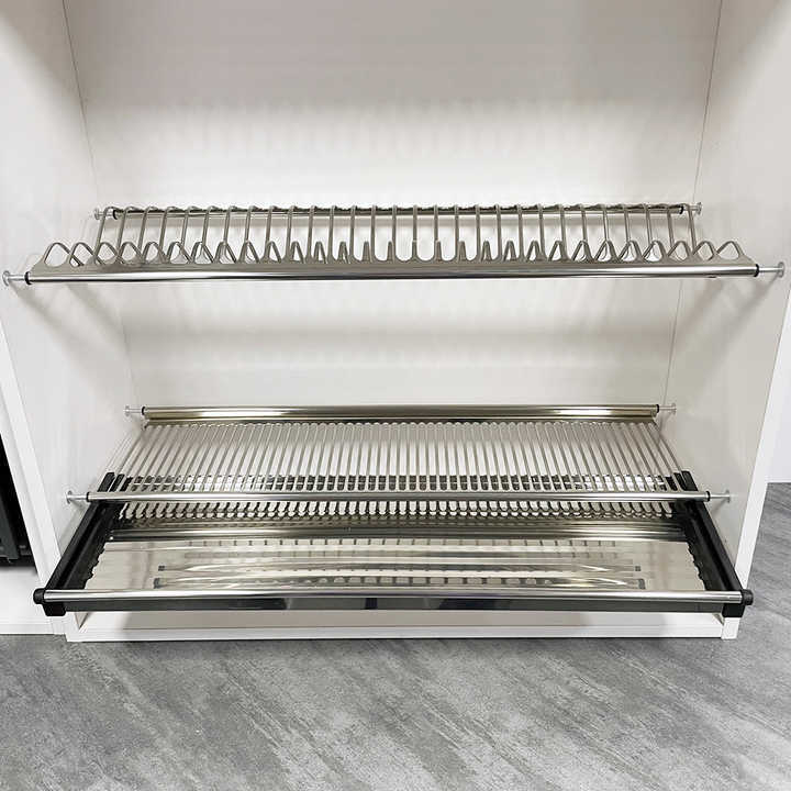 Glass Pull Out Pantry Unit Tall