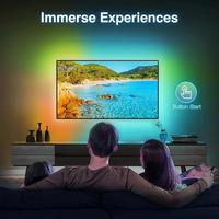 Boîtier de synchronisation intelligent RGB de haute qualité pour téléviseur, source de lumière LED WiFi, bande LED de rétroéclairage pour salle de jeux et télévision
