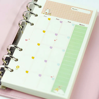 Carnet de notes A5 avec logo personnalisé et reliure à disque Bloc-notes étanche en cuir PU avec couverture rigide en spirale et matériau de couverture en PP