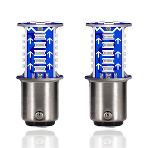 Ampoules de feux de freinage à LED clignotantes à eau BAY15D accrocheuses lumières mobiles à foudre droite pour moto/voiture nouvelle rafale de frein - Product Image 6