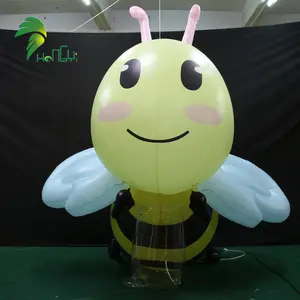 Così adorabile illuminazione a LED ape 3D modello Design palloncino gonfiabile Bumble Bee per Display pubblicitario