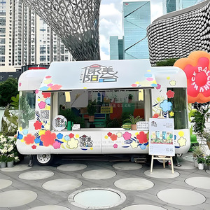 Custom Mobile Galvanized Steel Street Vending Kiosks Insulated Compartments for Outdoor Night Market Milk Tea Stalls Portable - Product Image 6