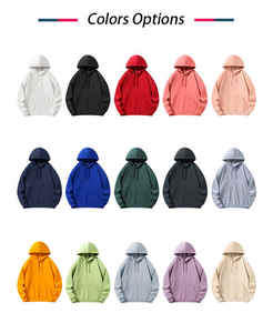 Unisex Drop Shoulder Custom Puff Print Premium 100% Algodón Peso pesado Sudaderas con capucha en blanco - Product Image 2