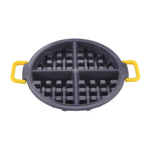 Hot Sale Wholesale Customize BPA Free Non-Stick Silicone Waffle Maker Baking <b>Tray</b> Mold Silicone Waffle Mold - Product Image 5
