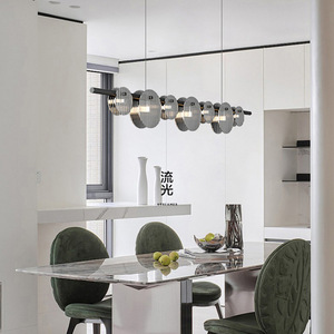 Lámpara de Araña Moderna Minimalista Italiana para Restaurante, Diseño Creativo de Vidrio para Barra Larga, Lámparas Colgantes Artísticas, Comercio Electrónico - Product Image 6