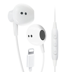 <span class=keywords><strong>Écouteurs</strong></span> intra-auriculaires filaires certifiés MFI, haute qualité sonore, réduction du bruit, cordon de 1,2 m pour Phone 14 Promax - Product Image 1
