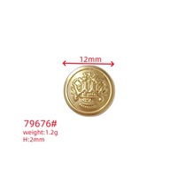 Accessoires de couture en métal gaufré en alliage de zinc doré conçus sur mesure Boutons gaufrés uniques pour vestes de costume Boutons OEM