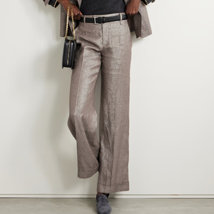 <span class=keywords><strong>Pantaloni</strong></span> larghi in <span class=keywords><strong>lino</strong></span> di alta qualità personalizzati <span class=keywords><strong>pantaloni</strong></span> larghi in <span class=keywords><strong>lino</strong></span> Casual da <span class=keywords><strong>donna</strong></span> - Product Image 3