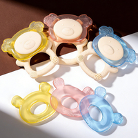 Nouveaux sucettes personnalisées en silicone de qualité alimentaire, en forme d'ours, pour congélateur, à remplir d'eau, pour bébés, pour la dentition quotidienne