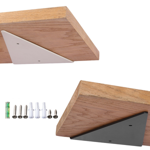 Triangle Floating Shelf Wall Mounted Metal Shelf Support for DIY Wood Wall Storage Floating Shelves - Product Image 3