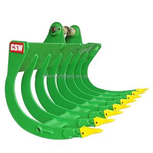 CSW seau de râteau de tige d'excavateur pour seau de râteau de racine d'excavateur 13T - Product Image 1