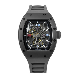 Reloj de Diseño JC-9-190G-35, Resistente al Agua, con Correa de Silicona y Acero Inoxidable, Esfera Esqueleto, Movimiento Mecánico Automático - Product Image 3