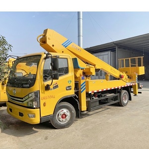 Camión con plataforma elevadora telescópica Dongfeng, camión con cesta elevadora para trabajos aéreos en venta - Product Image 2