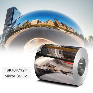 AISI SUS 2B SS rollos bobinas de acero inoxidable grado 201 Espejo HL No.4 430 410 316 304 tira de acero de bobina de acero inoxidable laminado en frío - Product Image 1