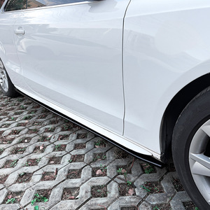 Audi A5 8T Coupe Side Skirts ABS Piano Black Carbon Fiber Texture 2007-2016 - Product Image 3