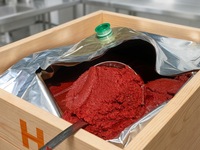 Pâte de tomate en fût de 220L, 36-38% Brix, double concentré, en vrac, prix usine, matière première alimentaire, fabricant OEM