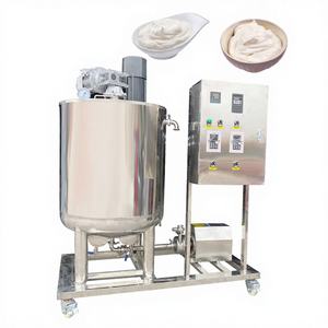 Cuve d'émulsification automatique en acier inoxydable de qualité alimentaire, mélangeur de liquides industriel 300L pour sauces, produits laitiers, boissons, cosmétiques - Product Image 1