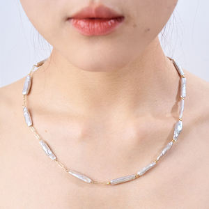 Nouveau Niche Design S925 Collier En Argent Sterling Cassé Argent Baroque Perle Pendentif Collier Perle Naturelle 925 Collier En Argent - Product Image 4