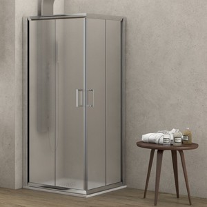 Kamalu K410 cabina doccia 140x70mm vetro opaco con 180cm altezza porta pieghevole telaio per alberghi ville in alluminio con telaio - Product Image 2