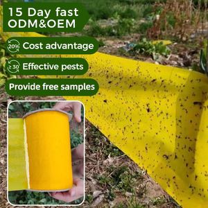 Trampas Agrícolas para Insectos, <span class=keywords><strong>Cinta</strong></span> Adhesiva Amarilla Personalizada de Fábrica con Adhesivo Fuerte en Varios Tamaños - Product Image 2