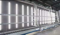 Ligne de production automatique de verre isolant vertical SAINT-FECO avec commande PLC et remplissage de gaz pour les usines de verre