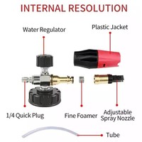 Lance à mousse pour lavage de voiture NBT portable 1L de qualité professionnelle avec haute pression pour le nettoyage des voitures
