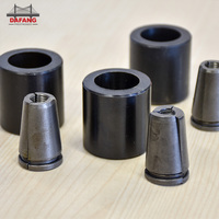 Cylindre en acier de 4 mm à 50 mm, 3 ou 2 pièces, pour post-tension, avec cale de précontrainte de 4 mm, pince d'ancrage pour brin simple de 9 mm, chevilles de fixation en béton