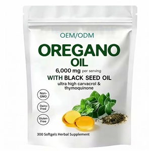 Aceite de Orégano Orgánico de Marca Privada, Antiinflamatorio, Antioxidante, Refuerzo Inmunológico, Equilibrio del Microbioma Intestinal, Cápsulas Blandas para Adultos - Product Image 1