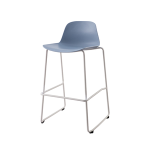 Bán buôn giá rẻ đầy màu sắc xách tay Stackable nhựa PP vỏ kim loại chân Phân thanh ghế - Product Image 3