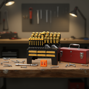 YSJOY – jeu de tournevis de précision magnétique, 131 pièces, avec embouts hexagonaux Torx, support en plastique, outils de bricolage pour hommes, idée cadeau - Product Image 2