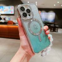 Coque arrière antichoc transparente en TPU + placage pour 8 Plus 11 12 13 14 15 Pro Max 16 16E