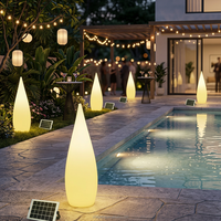 Solar-Gartenleuchten IP65 Wasserdicht, Solarbetriebene LED-Dekorationslampe für Hof, Terrasse und Rasen, Solar-LED-Gartenleuchte für Außenbereich