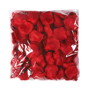Pétales de rose artificiels <span class=keywords><strong>pour</strong></span> décoration de mariage, fête d'anniversaire, <span class=keywords><strong>accessoires</strong></span> de ballons, fausses pétales en gros - Product Image 1