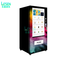 Distributeur automatique intelligent de nourriture et de boissons, distributeur automatique réfrigéré avec écran de 55 pouces pour boissons et en-cas