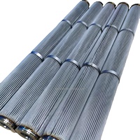 Élément filtrant plissé en acier inoxydable pour système de filtre à cartouche d'eau