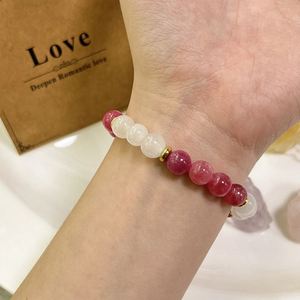 Bracelet en pierre naturelle avec perles de verre colorées, géométrie sacrée, service d'exportation mondial de premier ordre, logo gravé - Product Image 4
