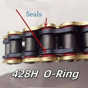 428 520 525 530 kích cỡ xe máy dày dầu-con dấu chuỗi vật liệu thép không gỉ mặc-kéo kháng liền mạch - Product Image 4