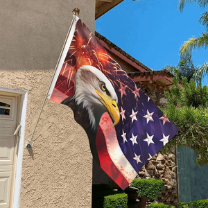 3X5FT tùy chỉnh cờ trong vật liệu khác nhau <span class=keywords><strong>Polyester</strong></span> Vinyl Nylon satin cho sân vườn nhà Trong nhà & ngoài trời thể thao trang trí nội thất grommets - Product Image 2