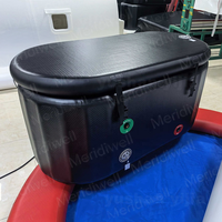 Baignoire de récupération sportive gonflable durable pour bain de glace, thérapie par eau froide, design pliable portable, forme ovale, autoportante, usage individuel