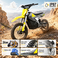 Nouvelle moto électrique 3000W 48V 23.5Ah Vitesse maximale 54Km/h Capacité de charge maximale 120Kg Cadre en alliage d'aluminium Moto électrique