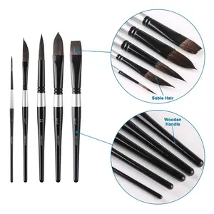 Painting Brush SINOART Best Quality Russian Sable Hair Material Artist Paint Brush Set For Watercolor Painting Art Brush Set