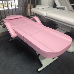Lit de Salon de Beauté Pliant Multifonctionnel avec Revêtement en Cuir, Cadre Métallique, Design Moderne, Lit de Massage à Double Usage en Plastique - Product Image 6
