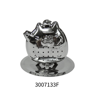 Good Quality 3007133F Reusable Nordic Style Stainless Steel Pig Shape Heavy Duty <b>Tea</b> <b>Infuser</b> for Bulk Brewing - Product Image 2