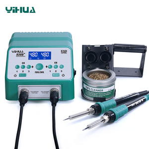 Estación de Soldadura Digital LCD Multifuncional YIHUA 938D+ Versión Mejorada 60W 45W con Soldador Dual sin Plomo - Product Image 1
