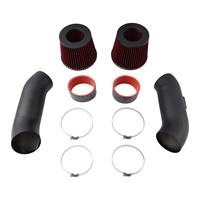 Système d'admission d'air froid en aluminium de haute qualité AOSU pour 2012-2018 pour M5/M6/F10/F11/F12/F13/S63TU 4.4L Twin Turbo V8 AIM106-BK-RD