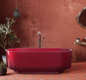 Bañera ovalada de superficie sólida independiente moderna Maydon, 1700mm, ecológica, duradera, elegante, diseño de baño - Product Image 3