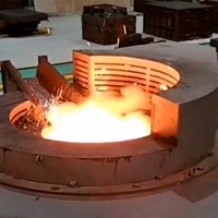 Four électrique industriel de 500 kg à 30 tonnes, four basculant pour la fusion de l'acier et du fer, machine de fusion, vente directe usine