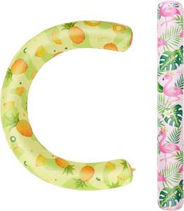 Bouée de natation gonflable en forme de U personnalisée, aide à la natation gonflable en PVC pour adultes, bouée de natation <span class=keywords><strong>flamant</strong></span> rose - Product Image 1