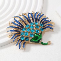 Broches vintage classiques en métal style ventilateur Broches Mode Unisexe Rétro Cristal Ancienne Couleur Or Manteau Vêtements Badges Bijoux